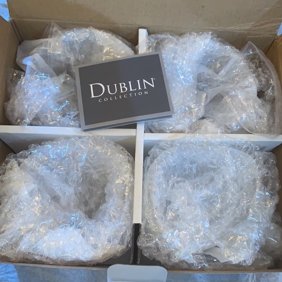 DUBLIN Dining Dublin Collection Set Of Four Coffe Mugs New Crystal